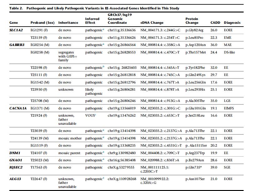 Gene 17 Patienten mit pathogenen Varianten (3,2