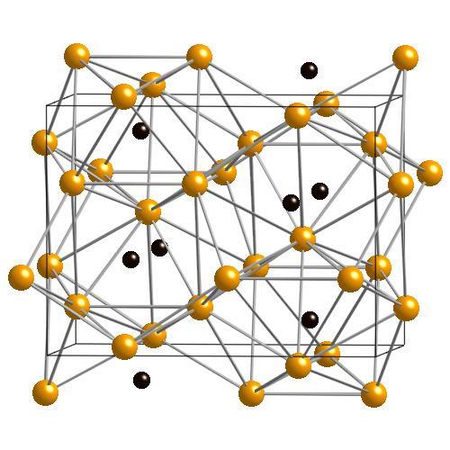 op16 (Fe 3 C) Zementitstruktur Raumgruppe: P n m a nicht-symmorphe zentrosymmetrische Gruppe P Primitives Gitter Zentrierungen: (0,0,0) Nz = 1 Punktgruppe: mmm (2/m 2/m 2/m) orthrhombisches Gitter