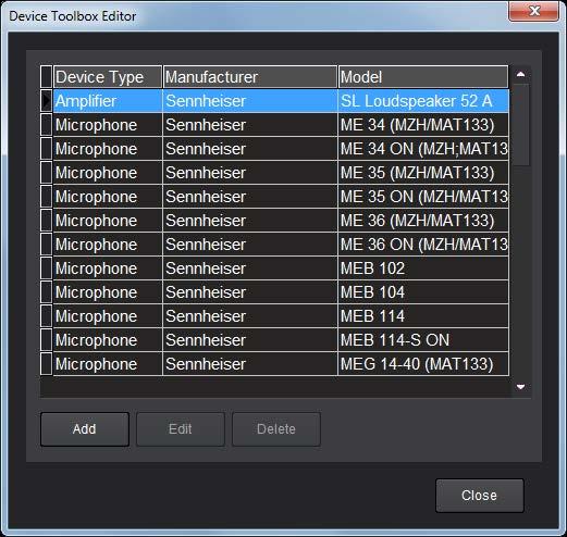 Die Software Configuration Manager Im Device Toolbox Editor können Sie die