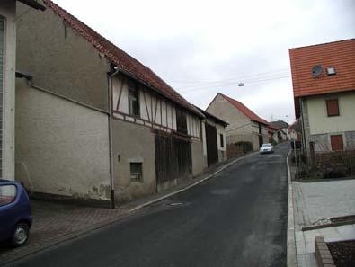 Vordere Zeil: Rückseite der Scheunenreihe von Schmiedstraße (links) und zugleich
