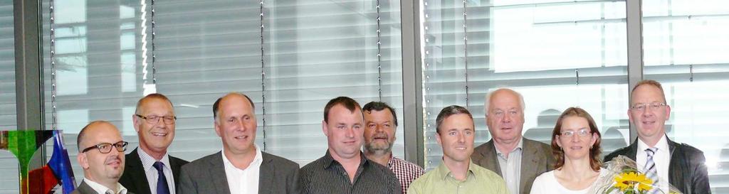Von links: Bürgermeister Enderle, Kurt Eppler, Thomas Jäkle, Tobias Beilharz, Wolfgang Klumpp, Claus Schwab, Rolf Seeger, Ines Kober, Arnold Hirsemann. Der 1. stv.
