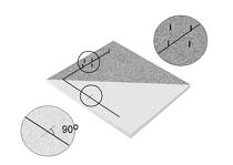 Die Regel hierfür lautet 3x4x5, dies entspricht einem Dreieck mit den Maßen a=30x b=40x c=50 cm (besser a=60x b=80x c=100 cm).