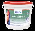RELIUS SILAT EDELPUTZ: Silikat-Fassadenputz mit organischer Vergütung Erhältlich in Kratzputzstruktur in unterschiedlichen Körnungen (1,5 / 2,0 / 3,0 mm) Verarbeitungsfertig eingestellt Beste