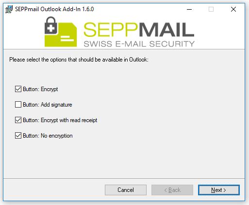 Installation Outlook Add-In Die aktuellste Version des SEPPmail Outlook Add-In steht auf der Hersteller Webseite unter der URL https://www.seppmail.ch/downloads/ -> MS Outklook Add-In zur Verfügung.