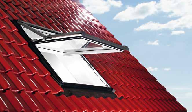 Wohndachfenster Hoch-Schwingfenster Größenraster in mm Effizienz trifft Eleganz Designo, der Name ist Programm.