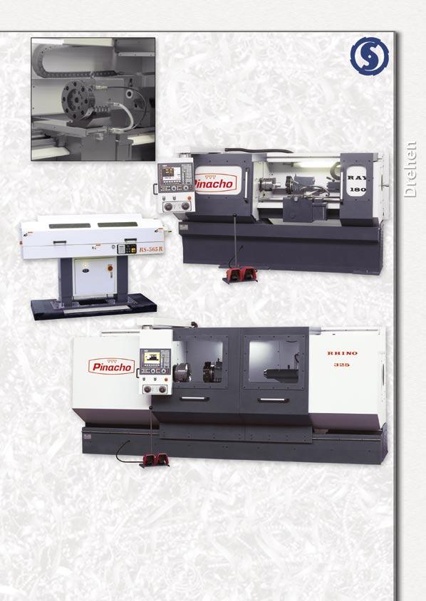Drehmaschinen CNC Drehmaschinen die CNC - Drehmaschine mit 2 Steuerungsvarianten, wahlweise FANUC Fanuc 0i-TC (ISO Progammierung) oder FAGOR 8055 TC (Werkstattprogrammierung) Rayo 180