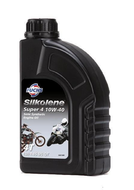 Silkolene Super 4 SAE 10W-40 bietet ein breites Einsatzspektrum da SAE 10W-40 die bevorzugte