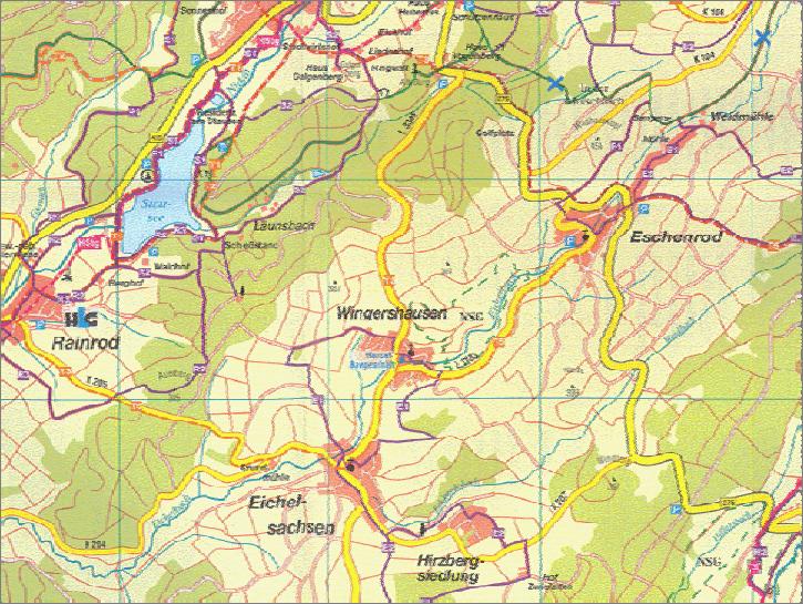 A Bestandsaufnahme Eichelachsen Kurzcharakteristik Der Stadtteil Eichelachsen liegt ca. 8 km südlich der Kernstadt an Rand des Vogelsbergs. Er gehört neben der Kernstadt und Rainrod mit ca.