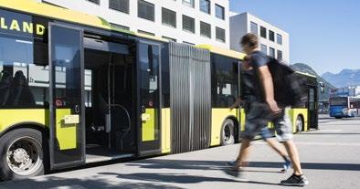 LIEmobil Geschäftsbericht 205 9 Personenverkehr Grundangebot Dienstleistungen Linie 3 Von Montag bis Freitag, 8 bis 6:30 Uhr: Startet und endet in Balzers statt Trübbach.