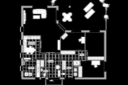 Erdgeschoss Wohnen/Essen 44,01 m² Küche 14,03 m²