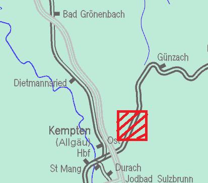 Brückenerneuerung Günzach - Kempten Lage im Netz Termine 02.11.