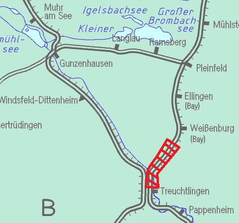 Gleiserneuerung Treuchtlingen Weißenburg und Gri. Lage im Netz Termine 06.11.