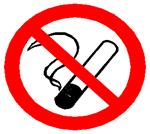 Kenntlichmachung Orte, an denen ein gesetzliches Rauchverbot besteht, sind deutlich sichtbar am Eingangsbereich durch übliche Verbotszeichen Rauchen verboten kenntlich zu machen (nach Nummer 3.1.