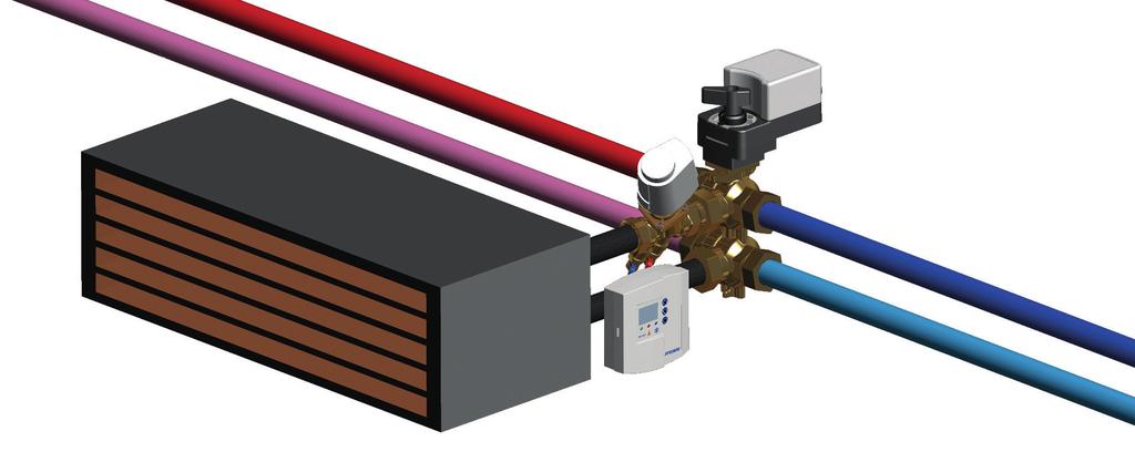 www.frese.eu Funktion Frese OPTIMIZER 6-Wege regelt Heiz- und Kühlsysteme mit einem einzigen Datenpunkt aus der GLT durch ein externes Steuersignal von 0-10V.