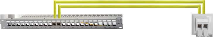 DATA-SYSTEM HIGH PERFORMANCE LINK, Klasse E A Modulträger - DATA-LINE 1000 MHz pro certified Die geschirmten Modulträger bieten 24 Ports auf einer Höheneinheit.