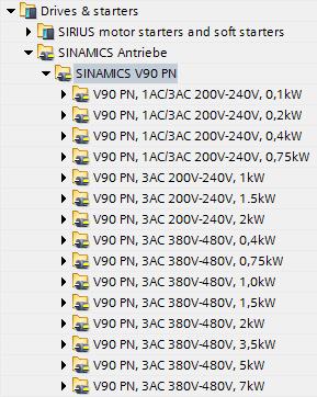 SINAMICS V90 PN TIA Portal-Integration Installation von V90 PN über Hardware Support Package (HSP 0185) Kein zusätzliches Engineering-Tool notwendig!