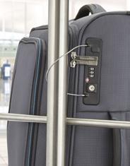 TSA LOCK Kabelschloss (nur Trolleys) Versenktes Kombinationsschloss mit TSA LOCK Funktion und integriertem
