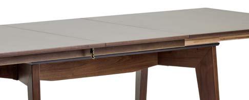 Integriertes Auszugssystem mit einer Tischplatte (80 cm), die