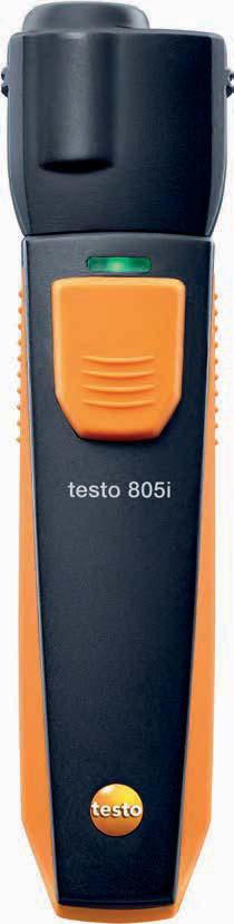 testo 805i Infrarot-Thermometer mit Smartphone- Bedienung testo 805i Kompaktes Profi-Messgerät aus der Testo Smart Probes Reihe zur Nutzung mit Smartphones/Tablets C Berührungslose IR-Messung der