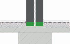 Grundriss und Schnitt einer üblichen Ausführung mit bis zum Fundament durchgehender Trennfuge sind schematisch in Bild 2.1 dargestellt.