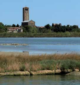 Venedig befindet sich inmitten der Lagune, Chioggia ganz im Süden, Portegrandi im Norden und Lido di Jesolo/Cavallino am östlichen Ende.