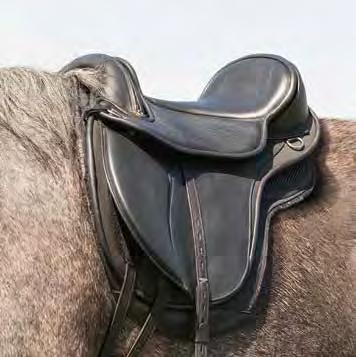 Das vordere Formteil (Wechselzwiesel) soll sich auf der Schulter des Pferdes mitbewegen können, um die Aktion des Pferdes aus der Schulter nicht zu stören.