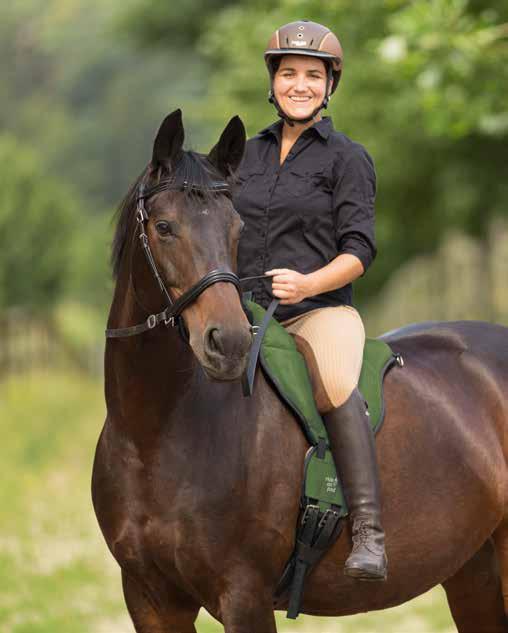 Ride-On-Pads Pferdefreundliche V-Gurtung Rutschsichere und atmungsaktive Unterseite aus Sympanova Obermaterial: unempfindliche
