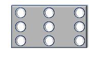 Details der Sektoren Jeder aktive Sektor hat 9 verschiedene Positionen in die die 3 vorgesehenen Magneten platziert werden können.