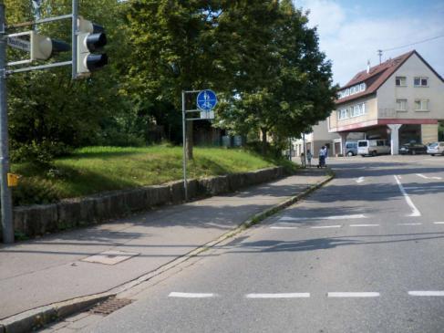 Die Martinstraße: Hier steht die Freigabe in Gegenrichtung noch aus Etliche Radverkehrsanlagen in Filderstadt sind als