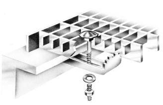 30x30 Halteklaern für MW 20x20 bis 40 Rosthöhe Schraube M8x60 Halteklaern für MW 30x10 bis 40 Rosthöhe Schraube M8x60 Halteklaern