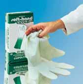 HOSPITALBEDARF - HANDSCHUHE SOFT-HAND BLUE TEX Schutzhandschuhe Ein neuer Schutzhandschuh: haltbar und viel kräftiger als der dünne transparente