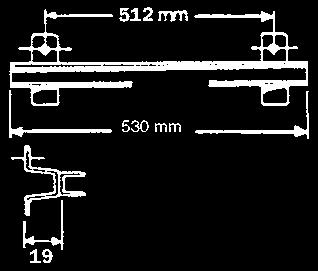mm Passt in Schränke Typ Marbodal bis-83 22050 0,00 0,00 Gleiter, Paar 448 mm 490 mm Länge: