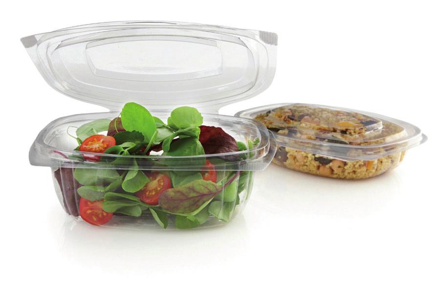 Wo Produkte zu einzigartigen Lösungen werden Greenware On-The-Go Boxen aus PLA Für kreative Kunden eine nachhaltige Verpackung, mit der man neue To-Go Produkte designen kann, z. B.: Für einen Couscous-Linsen-Bulgur-Humus-Salat Mix Für Fruchtsalat-Mix Für Gemüsestick-Mix mit Dip Für Anti-Pasti-Spezialitäten Art.