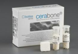 cerabone - natürlicher boviner Knochen Ursprung: boviner Knochen, Rinder-Femurköpfe Produktion: Sinterung auf >1200 C,