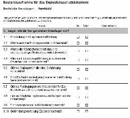 Gemäß 2 Absatz 7 des Geräte- und Produktsicherheitsgesetztes (GPSG) zählen Anlagen mit explosionsgefährdeten Bereichen als überwachungsbedürftig.