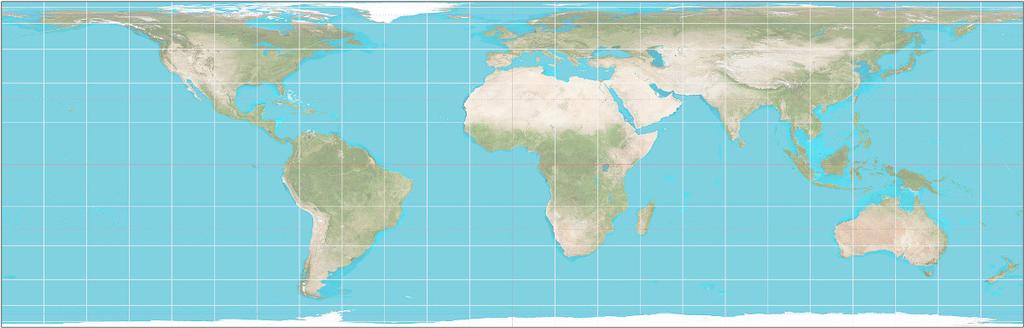 Kartographie und Projektionen der Sphäre G413 Übung Lambert Projektion (1772) Mercator Projektion (1569) Fun fact: Grönland (2.2 Mio km 2 ) passt 14mal in Afrika (3.3 Mio km 2 ).