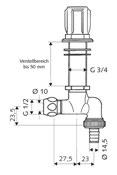 Spültischventile / Unterputz-Ventile Produktgruppe 34 SCHELL Spültischventil COMFORT Mit COMFORT-Griff und Fettkammeroberteil Rückflussverhinderer (RV, DIN EN 1717: EB) Schlauchverschraubung