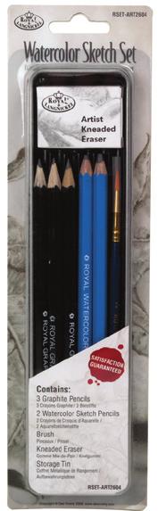 : RSET-ART2601 6 Color Stick Drawing Set Zeichenset mit Pastellkreiden in Metallbox 12 farbige Pastellkreiden Größe: 69,9 mm : RSET-ART2602 6 Sketching Art