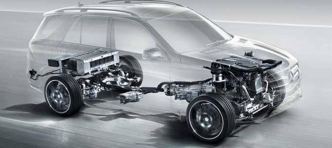 Der V6-Zylinder-Benzinmotor mit Turboaufladung leistet 245 kw (333 PS) und maximal 480 Nm Drehmoment; der Permanent- Elektromotor steuert bis zu 85 kw (115 PS) und 340 Nm Dreh moment bei.