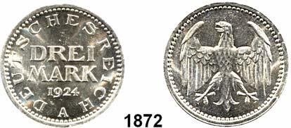 .. ss 42,- 1885 321 3 Reichsmark 1925 G...vz, Schrötlingsfehler 35,- 1886 321 3 Reichsmark 1925 G...ss, geputzt 45,- 1887 321 3 Reichsmark 1925 G.