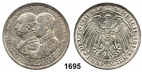 ..vz+ 280,- 1694 88 3 Mark 1915 Jahrhundertfeier.