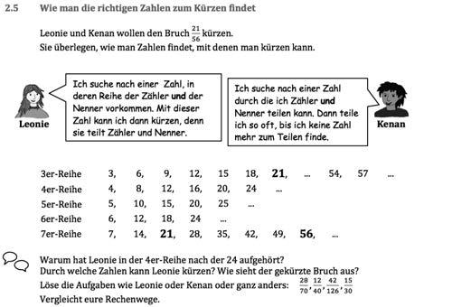 nicht in der Größe verändert: Aus 16/24 werden 2/3. Beim Kürzen werden Zähler und Nenner durch dieselbe Zahl hier 8 geteilt.