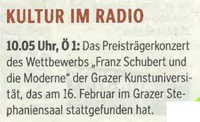 Kleine Zeitung, Kultur, 20.02.2012, S.