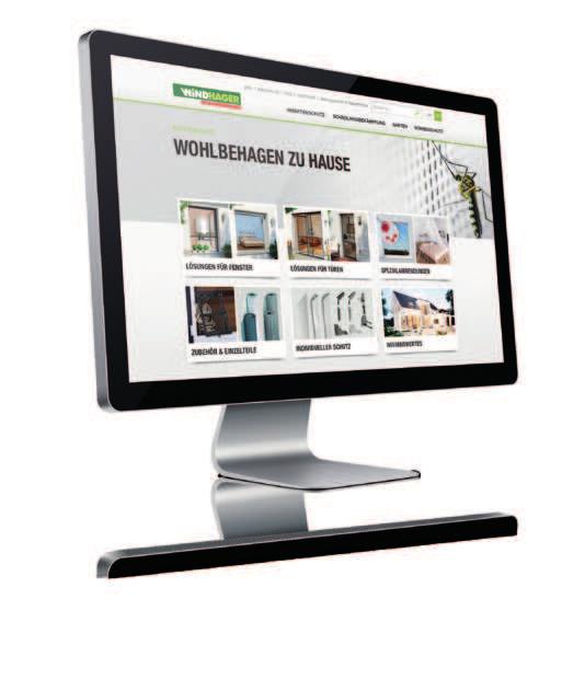 5 SERVICE VON WINDHAGER WINDHAGER ONLINE unsere Website www.windhager.