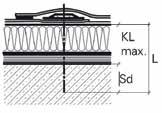 3. Flachdach Befestigung von Dachabdichtung und Wärmedämmung Befestigung von Dachabdichtung und Wärmedämmung an Porenbeton LBS-S-T25 Teller IE-C-82 x 40 IE - C Anwendung Material Für die Befestigung