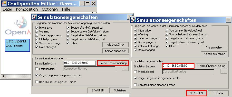 144 Anleitung zum Werkzeugpaket (Stand: 10/2013) 9.1.7 Simulation und Ergebnisse Den Configuration Editor und darin die Datei DEMO-Nachweis.