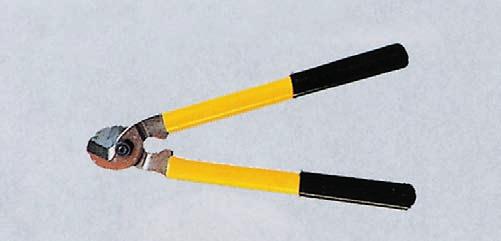 00 Cable shears, ratched-type For cutting PVC-, leaden or rubber sheathed cable with AL- and