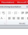 Die in PP 2007 eingeführte Office-Schaltfläche am