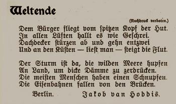 1911) Handschrift Erstausgabe im Demokrat 1911. Jahrgang 3, Nr. 2 (11.
