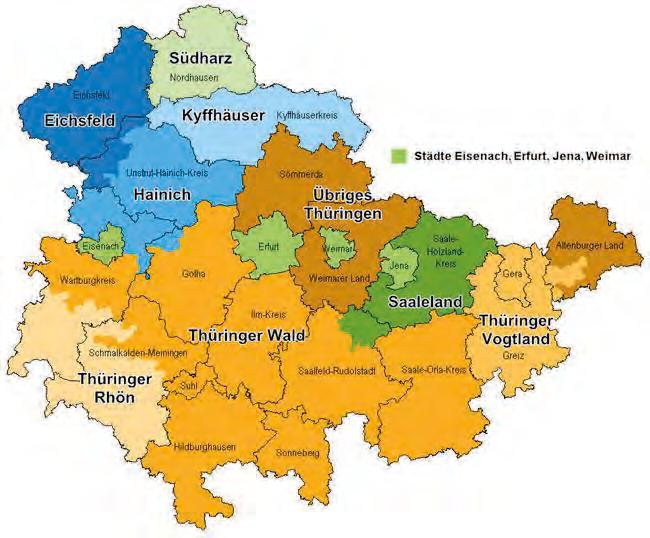 - 43 - Reisegebiete in Thüringen Städte Eisenach.